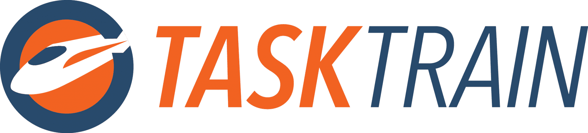 TaskTrain Logo + Wordmark