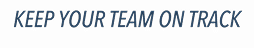 TaskTrain tagline: Keep your team on track